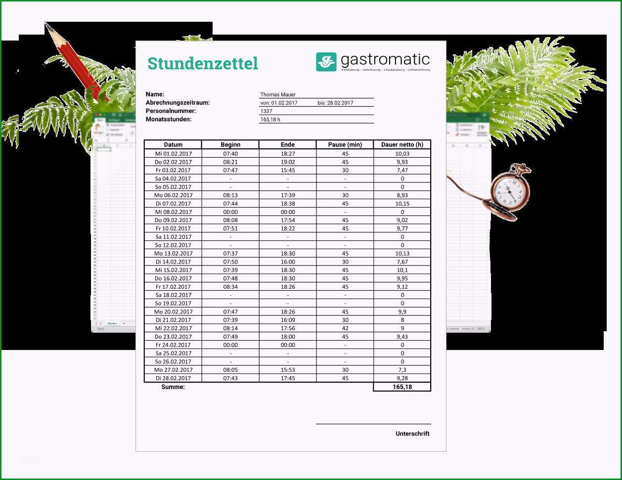 vorlage zur dokumentation der tglichen arbeitszeit datev word gute datev stundenzettel excel