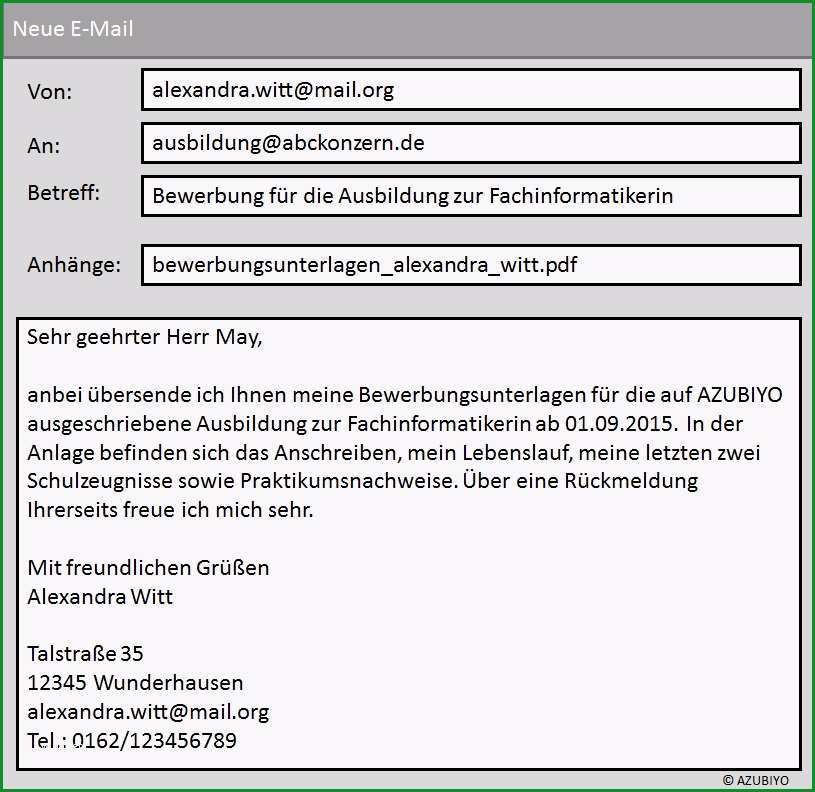 11 bewerbungsschreiben email