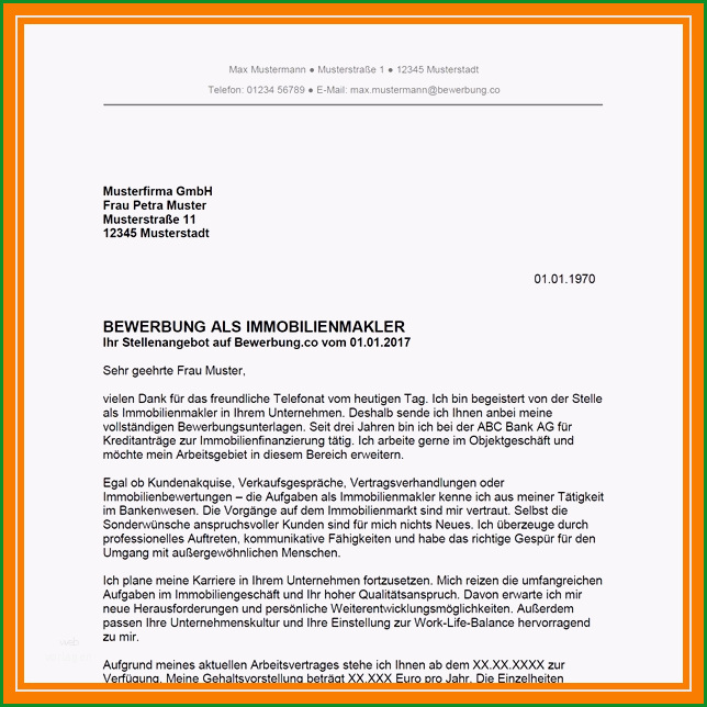 15 wohnungsbewerbung vorlage pdf