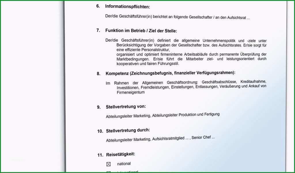 19 stellenbeschreibung muster kostenlos word