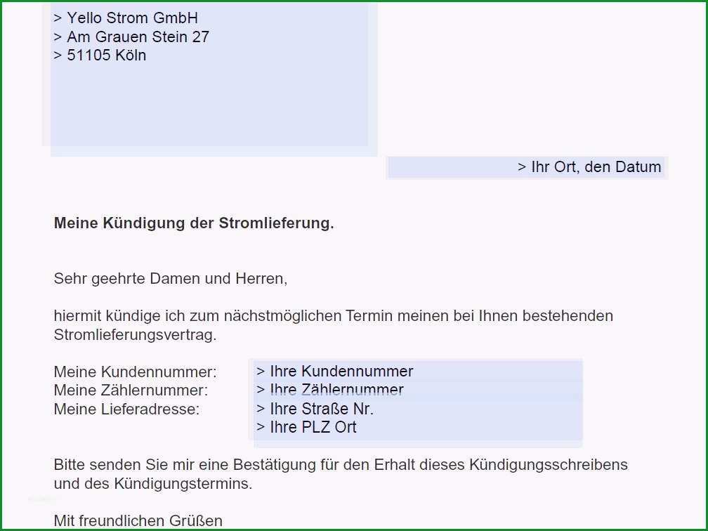 20 kundigung gas vorlage
