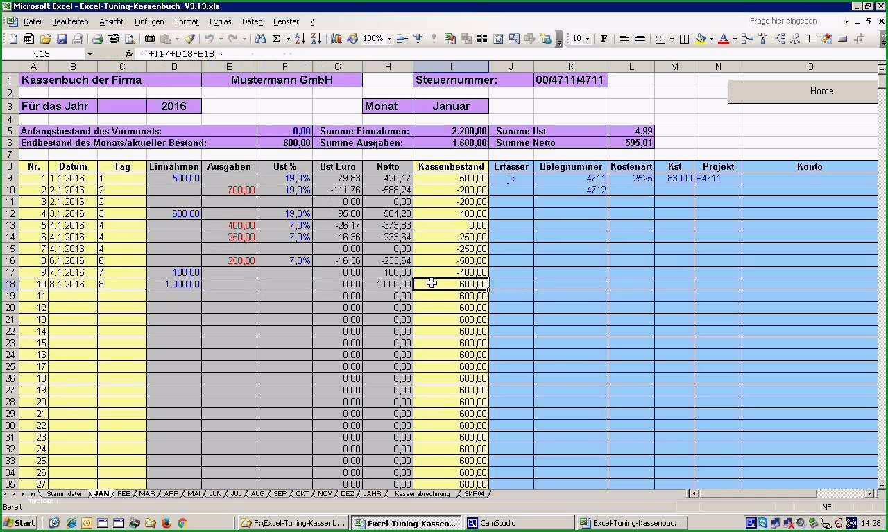 21 datev kassenbuch excel