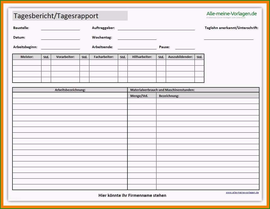 21 tagesbericht beispiel