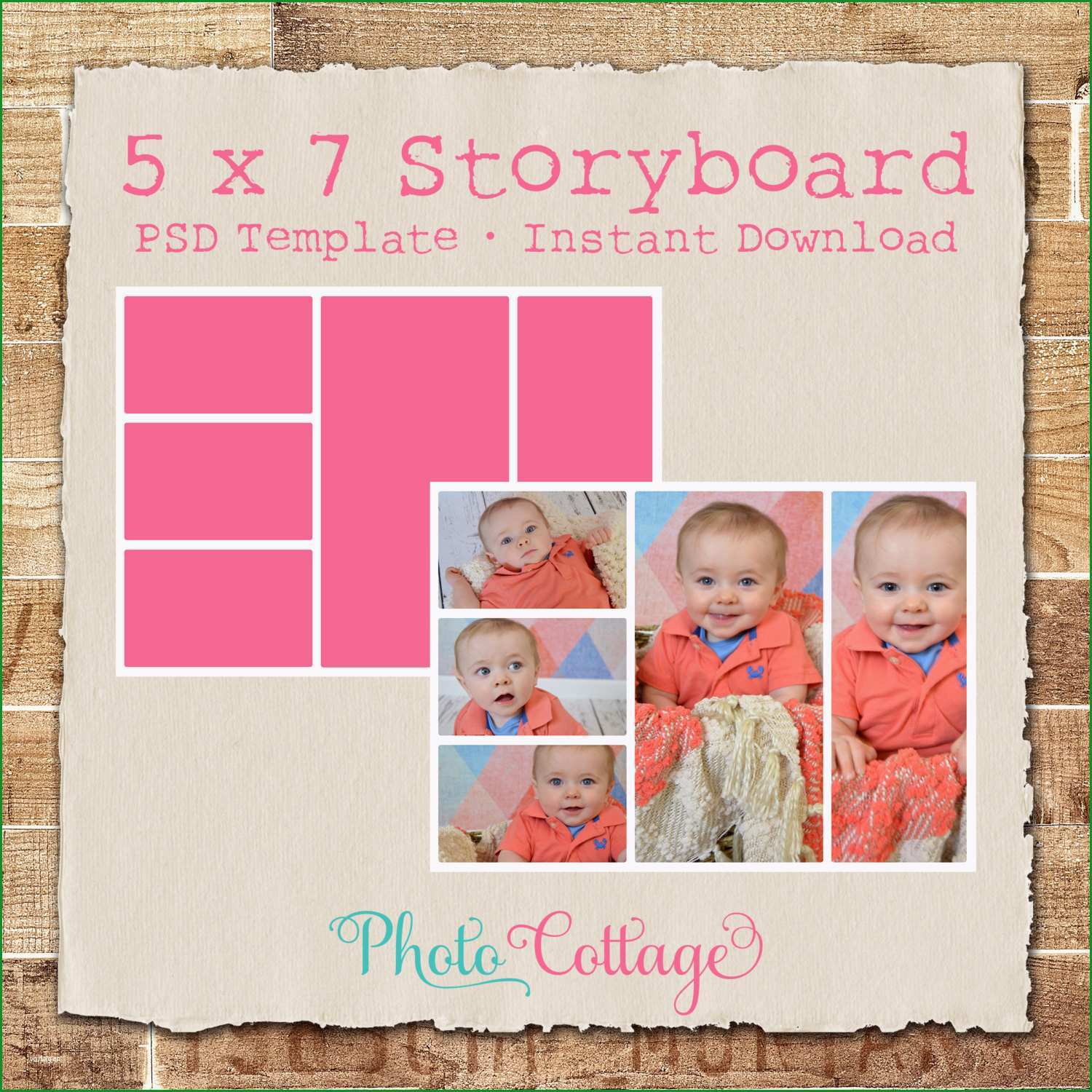 5 x 7 fotografie storyboard vorlage