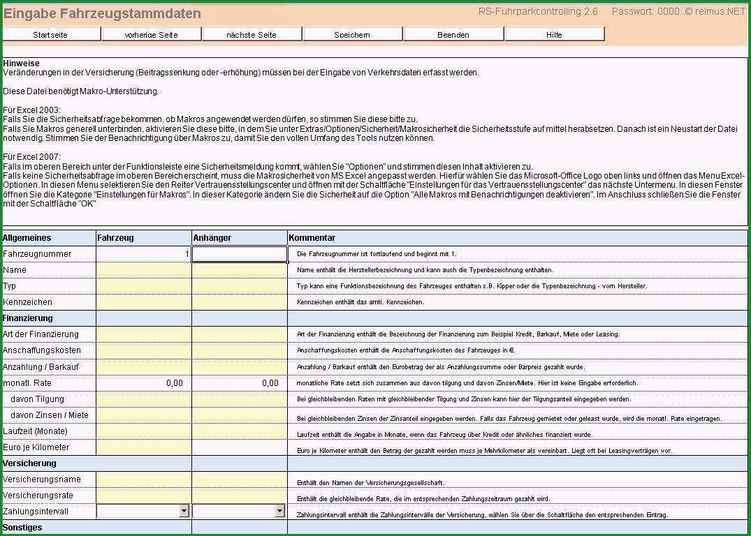 controlling excel vorlage