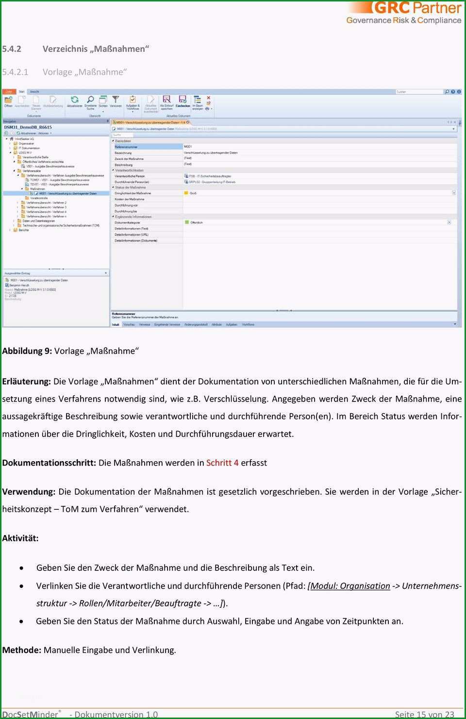 Docsetminder modul datenschutz ldsg m v dokumentationsleitfaden dsm handbuch nr 004