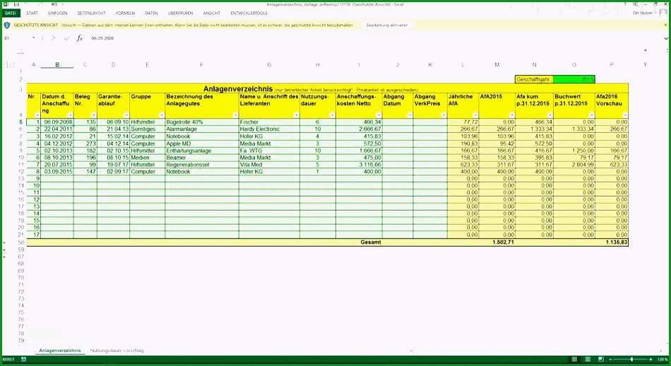 einfache buchhaltung excel vorlage