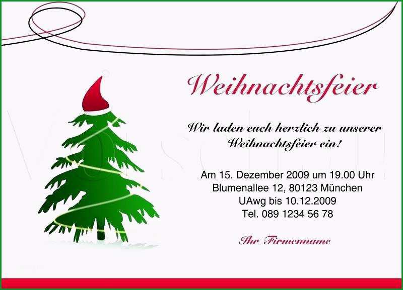 genial einladung weihnachtsfeier text