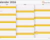 Hervorragen Excel Kalender 2016 Kostenlos