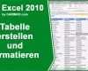 Hervorragen Excel Tabelle Erstellen Und formatieren Tutorial Von