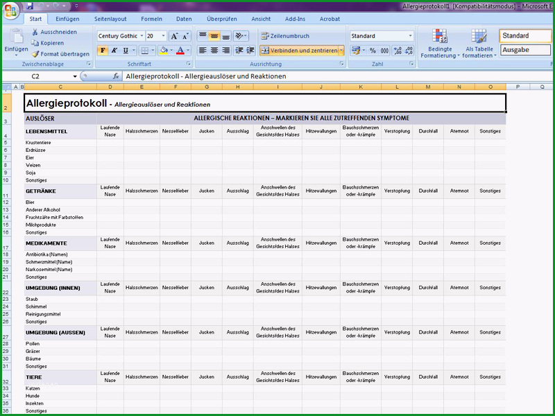 Hervorragen Excel Vorlagen Für Alle Lebensbereiche