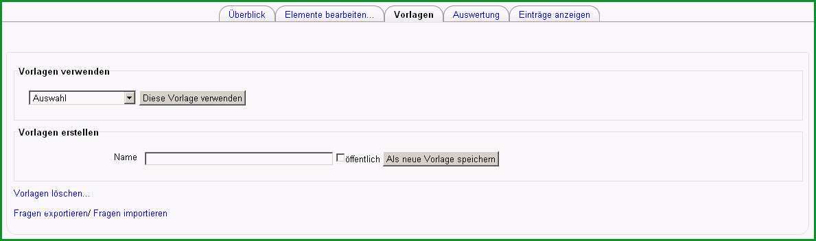 Feedback Vorlagen