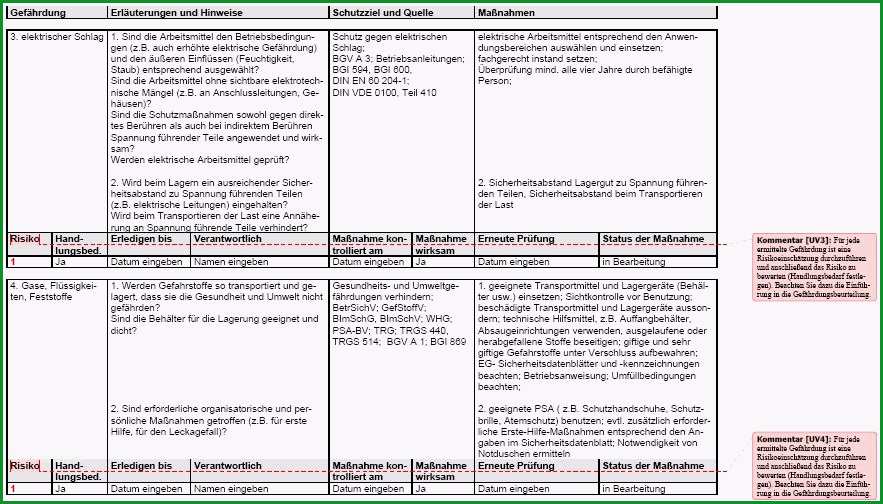 gefahrdungsbeurteilung brandschutz vorlage regelmasigbemerkenswert gefahrdungsbeurteilung geruste und fahrbare arbeitsbuhnen