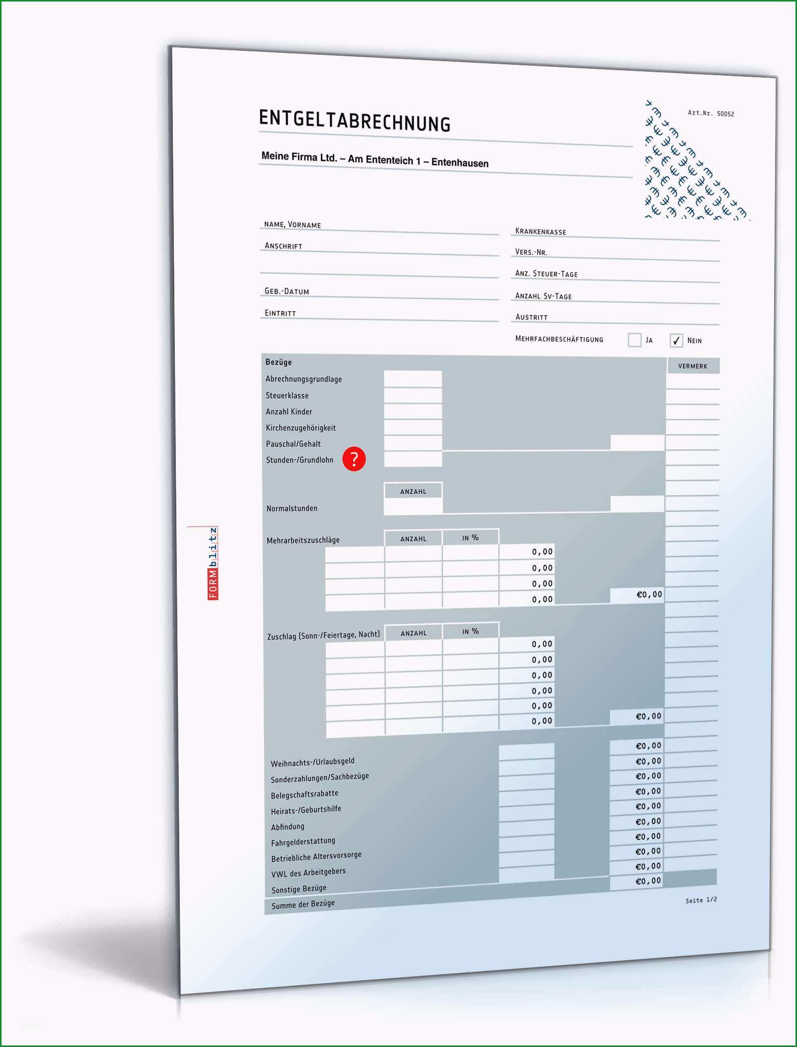 gehaltsabrechnung vorlage excel