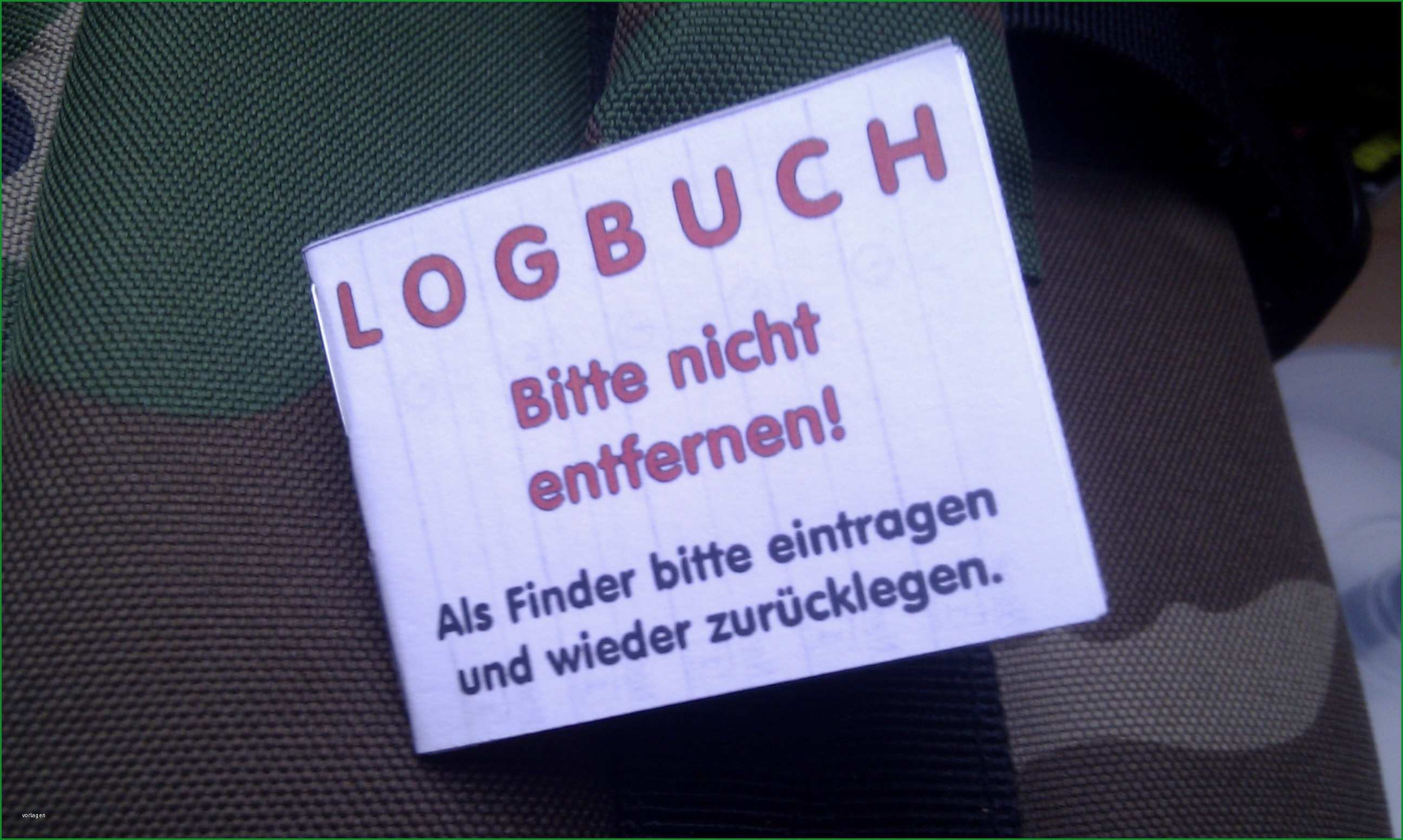 geocaching logbuch vorlage word