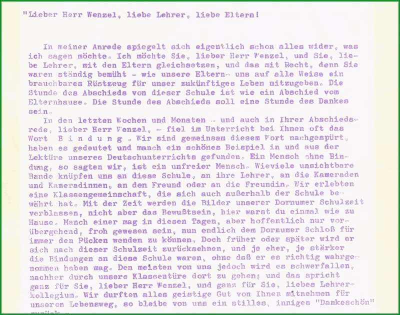 abschlussrede schule vorlage