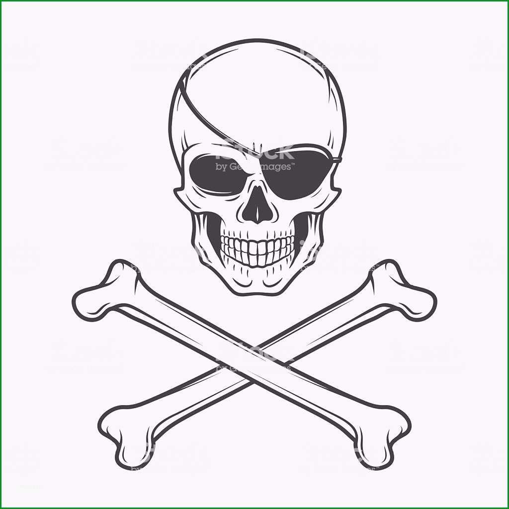 jolly roger mit augenklappe und gekreuzten vorlage böse mit totenkopf gm