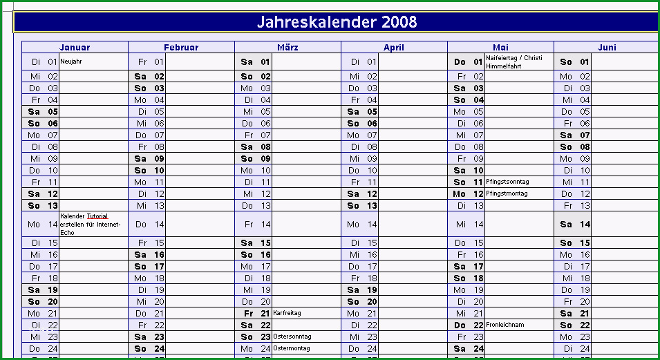 kalender vorlage kostenlos runterladen star office