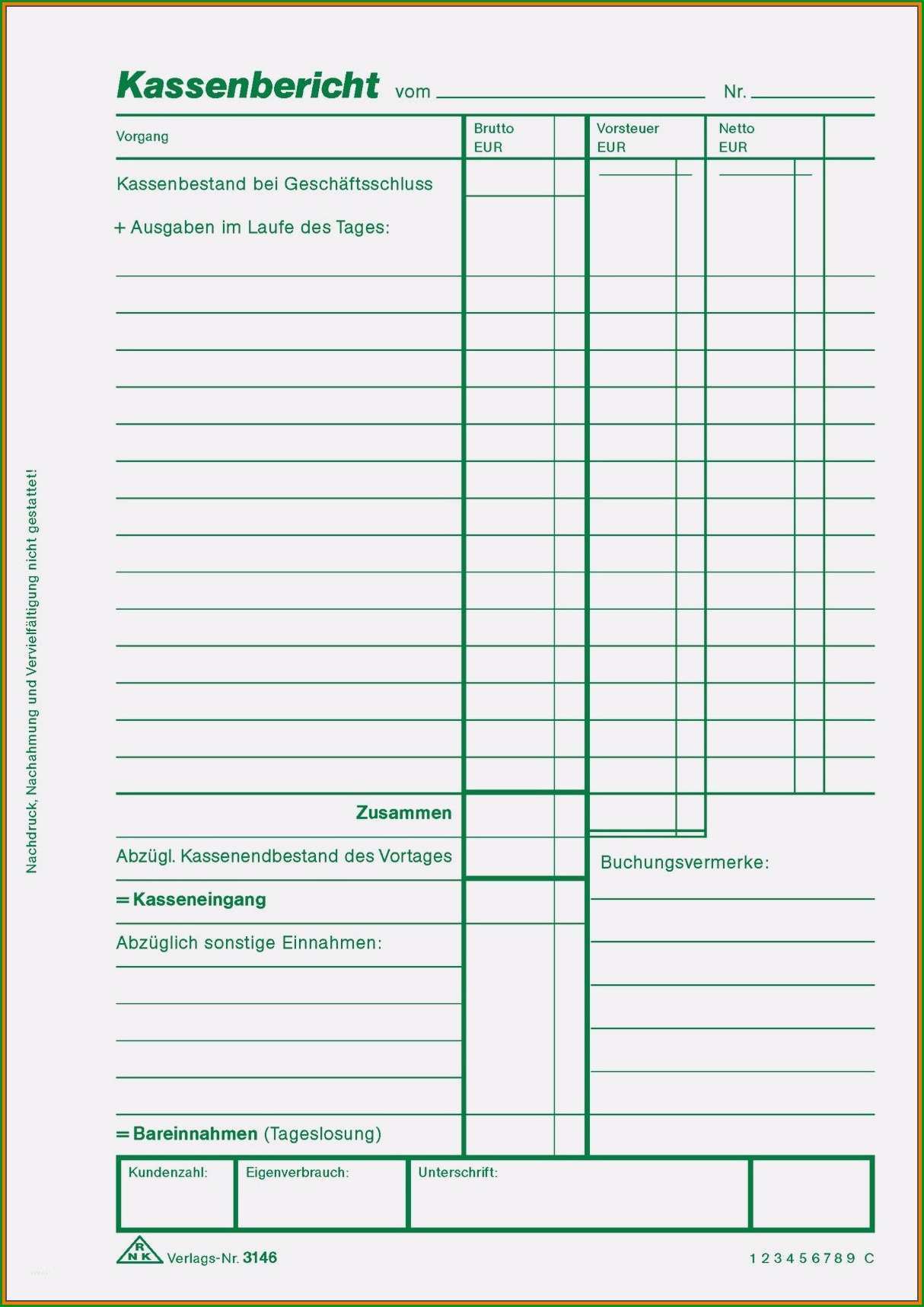 kassenbuch vorlage pdf cool 5 muster kassenbericht