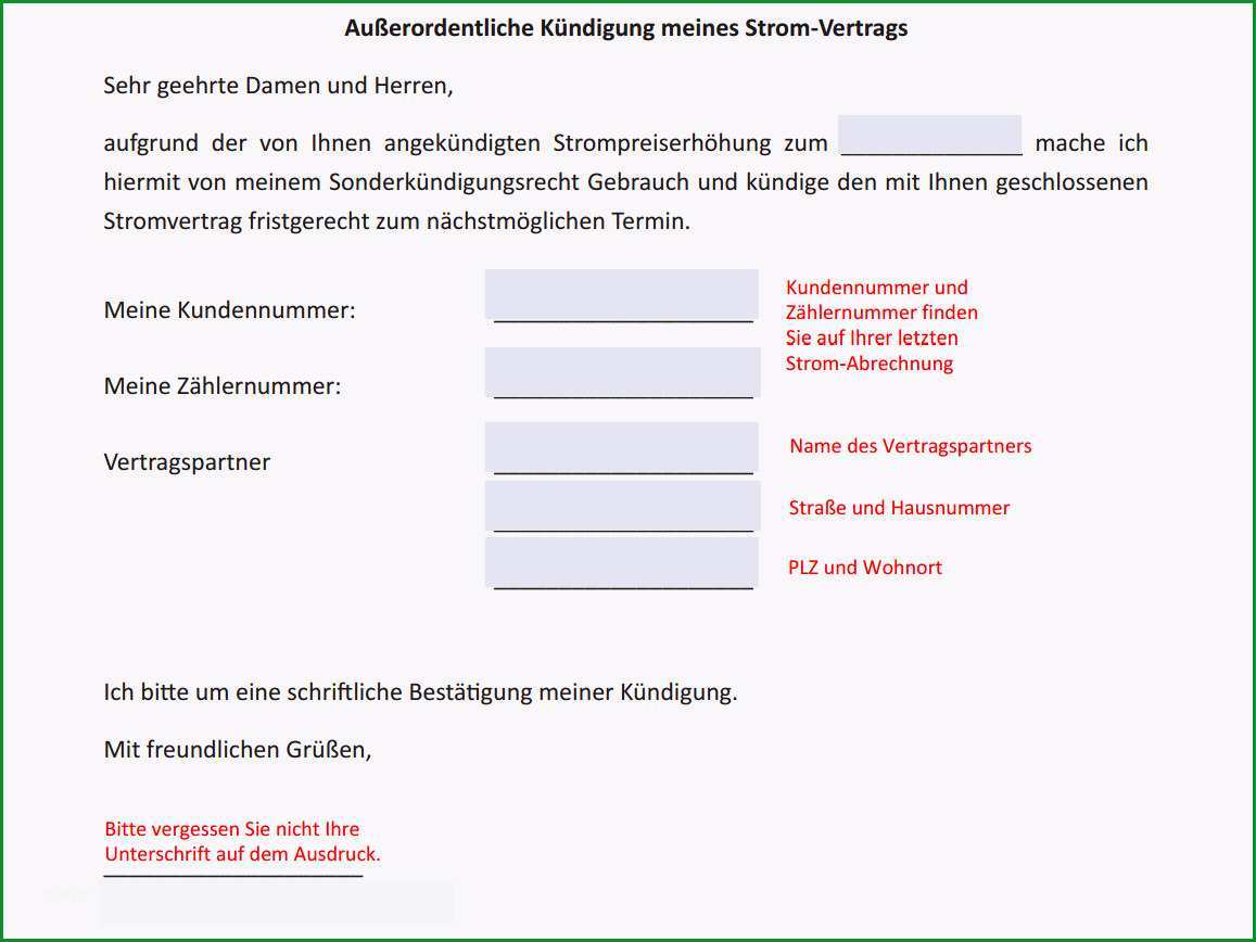 kundigung internet umzug vorlage
