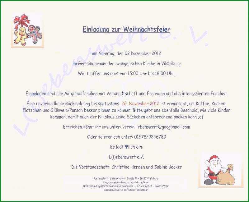Hervorragen Lustige Einladung Zur Weihnachtsfeier Vorlage Handloomub