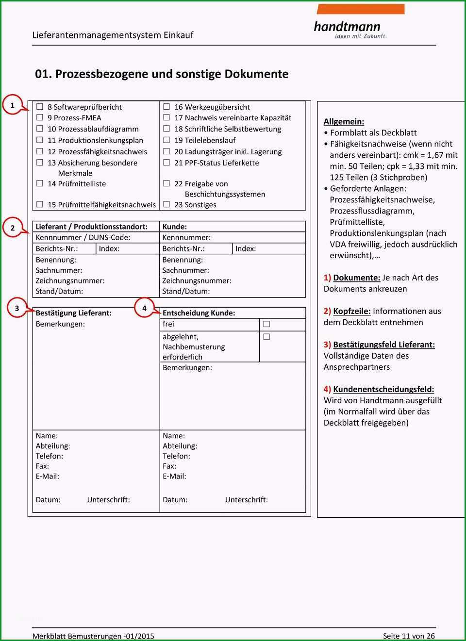 Merkblatt bemusterungen