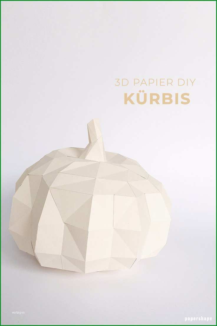 3d kuerbis basteln