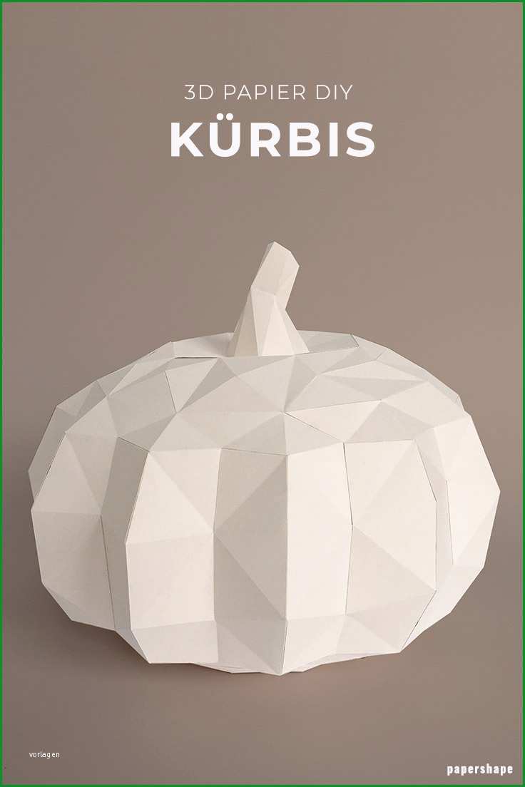 3d kuerbis basteln