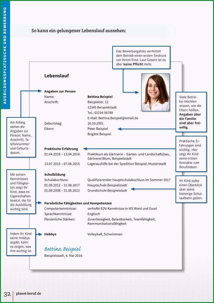 30 planet beruf lebenslauf vorlage