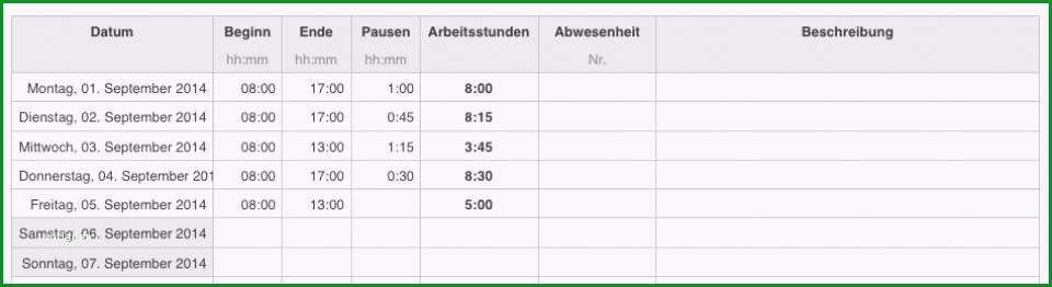 arbeitszeit zeiterfassung 2014