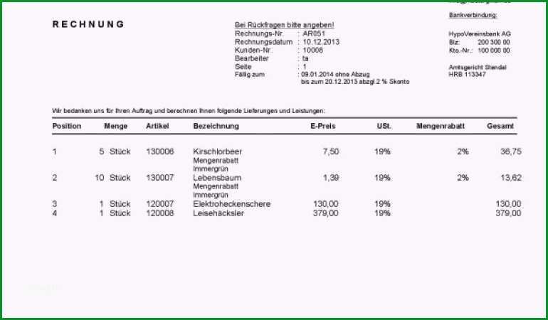 proforma rechnung vorlage