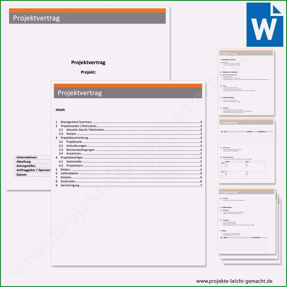 projektsteckbrief vorlage word elegant vorlage projektvertrag