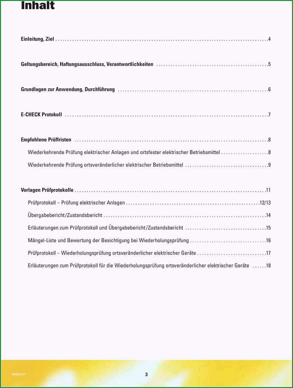 prufprotokoll elektrischer anlagen vorlage schon vorlagen 1001 page 4 kostenlose druckbare vorlagen