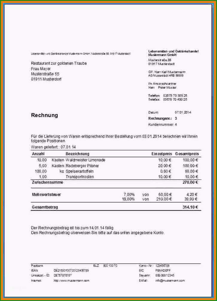 rechnung freiberufler vorlage eindeutig 14 freiberufler rechnung