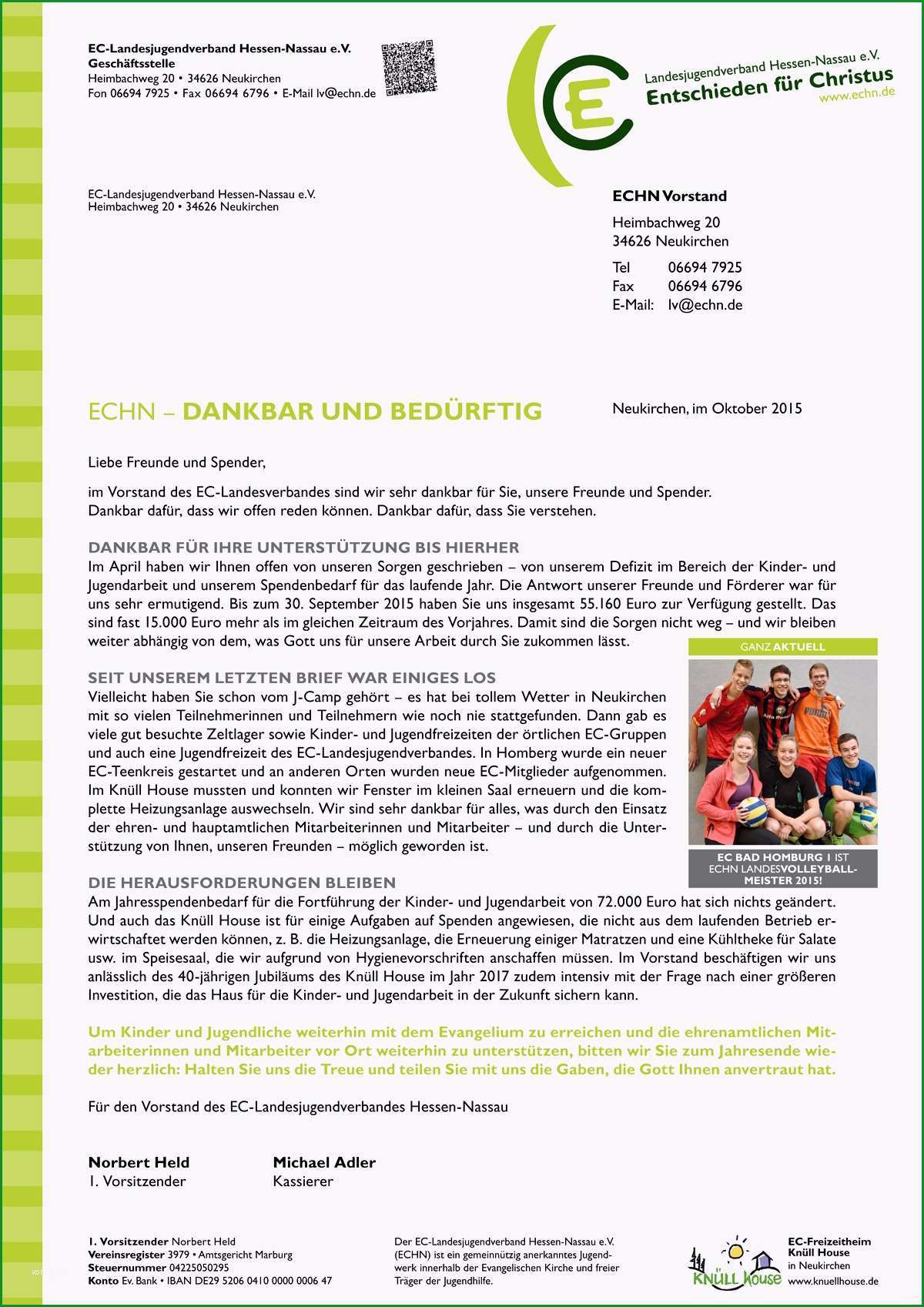 spendenbrief schreiben vorlage spendenbrief oktober 2015 dankbar und bedurftig