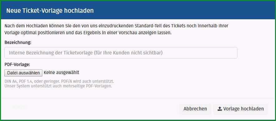 ticket vorlage zum bearbeiten kt68t