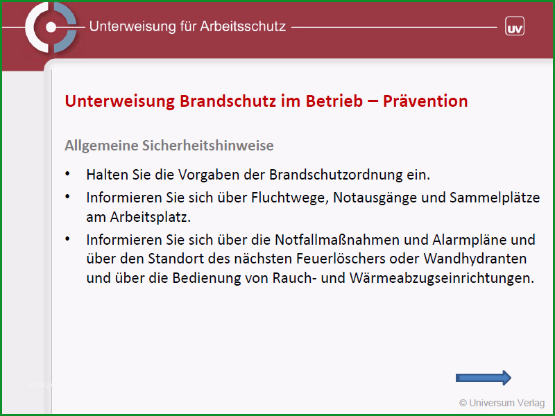 unterweisungspraesentation brandschutz im betrieb praevention