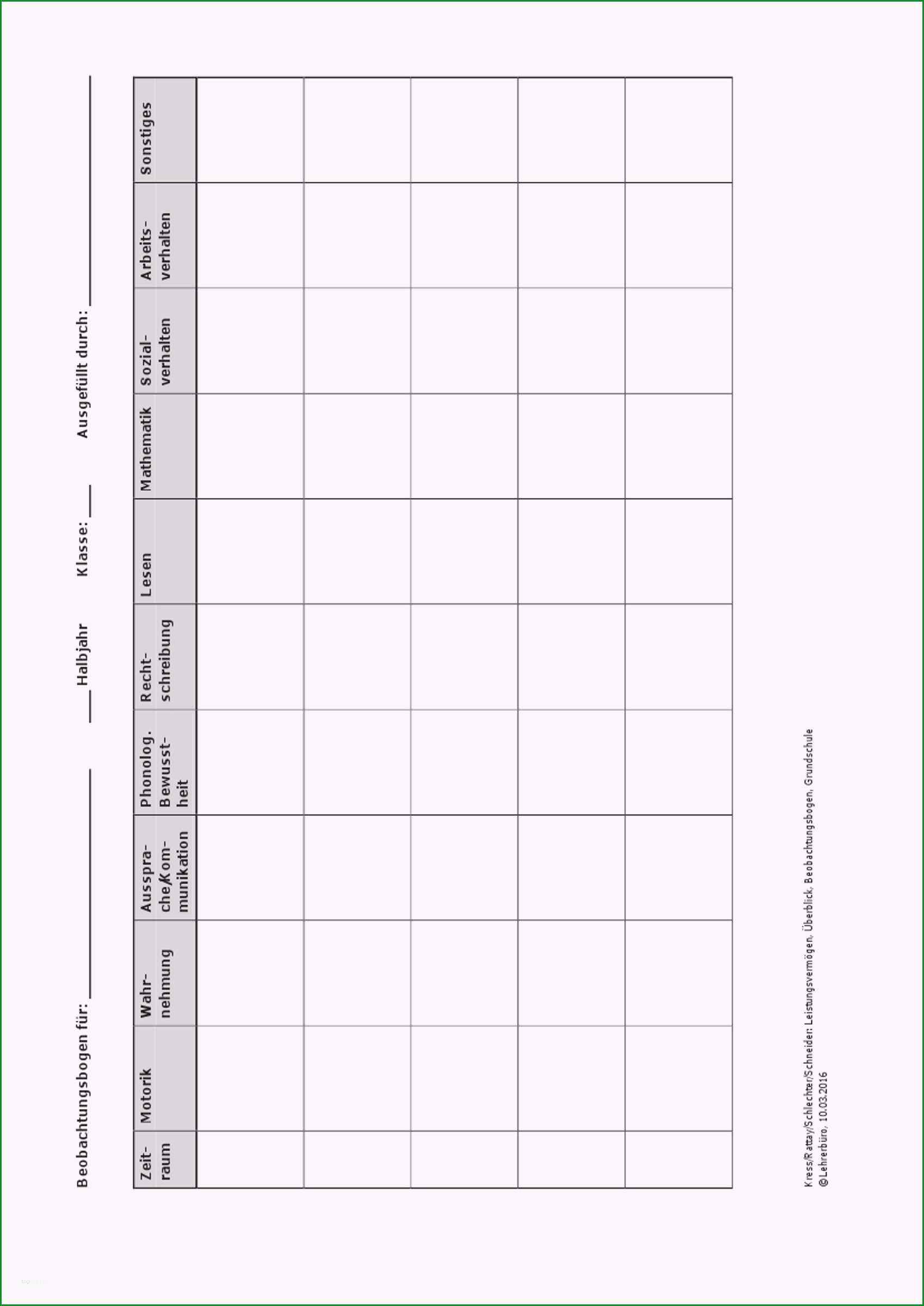 vorlage forderplan schon arbeitshilfen · grundschule · lehrerburo