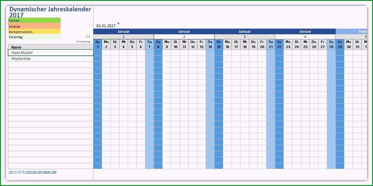 12 urlaubsplan excel vorlage