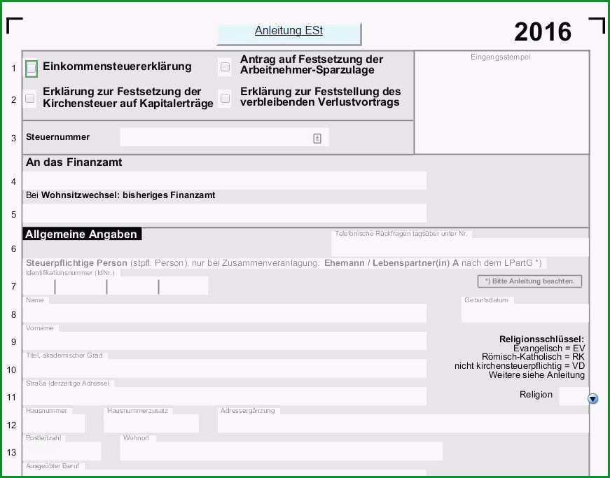 14 vorlage steuererklarung 2014