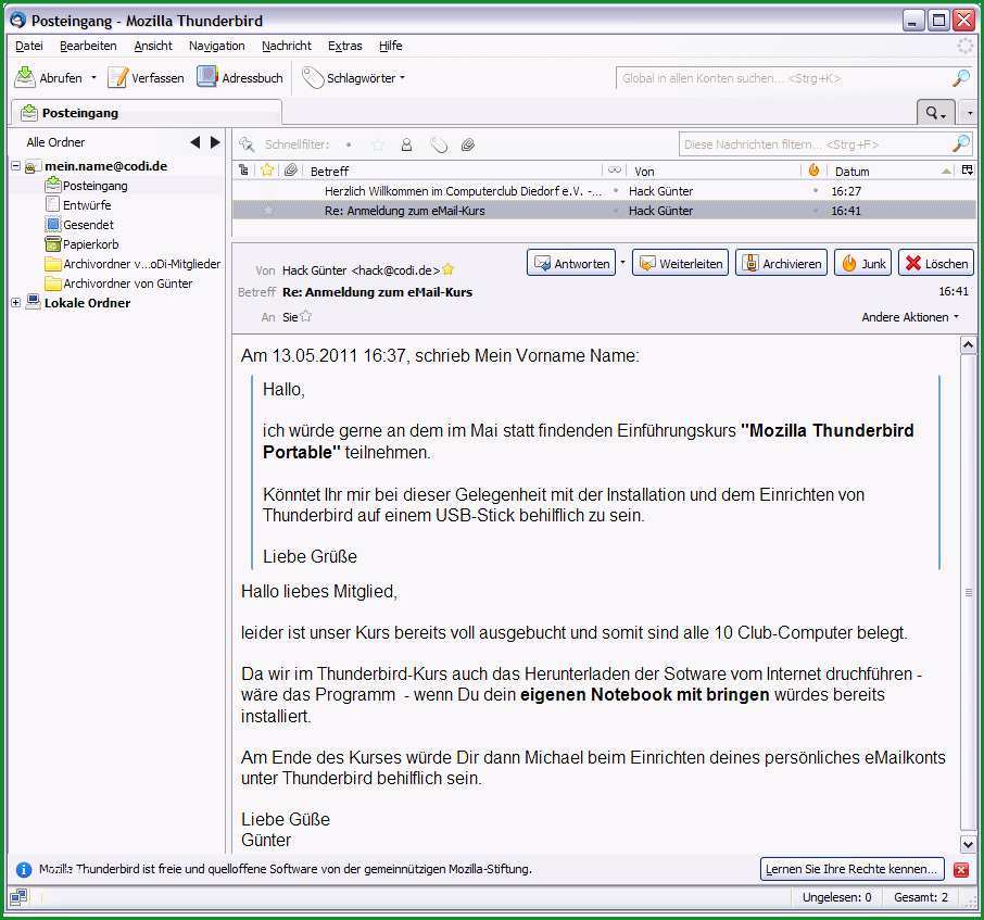 18 e mail schreiben