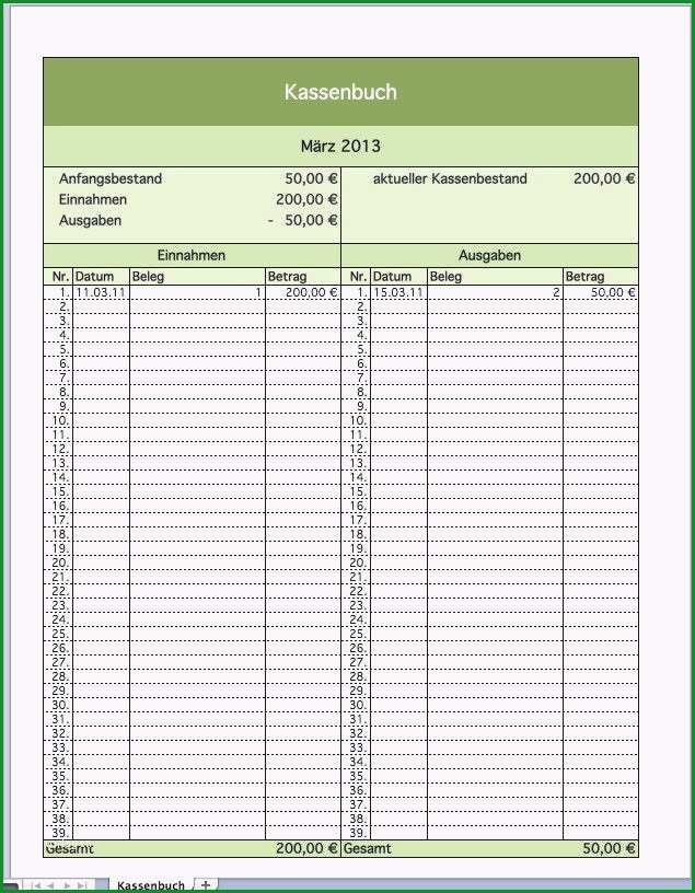 20 kassenbuch vorlage zweckform