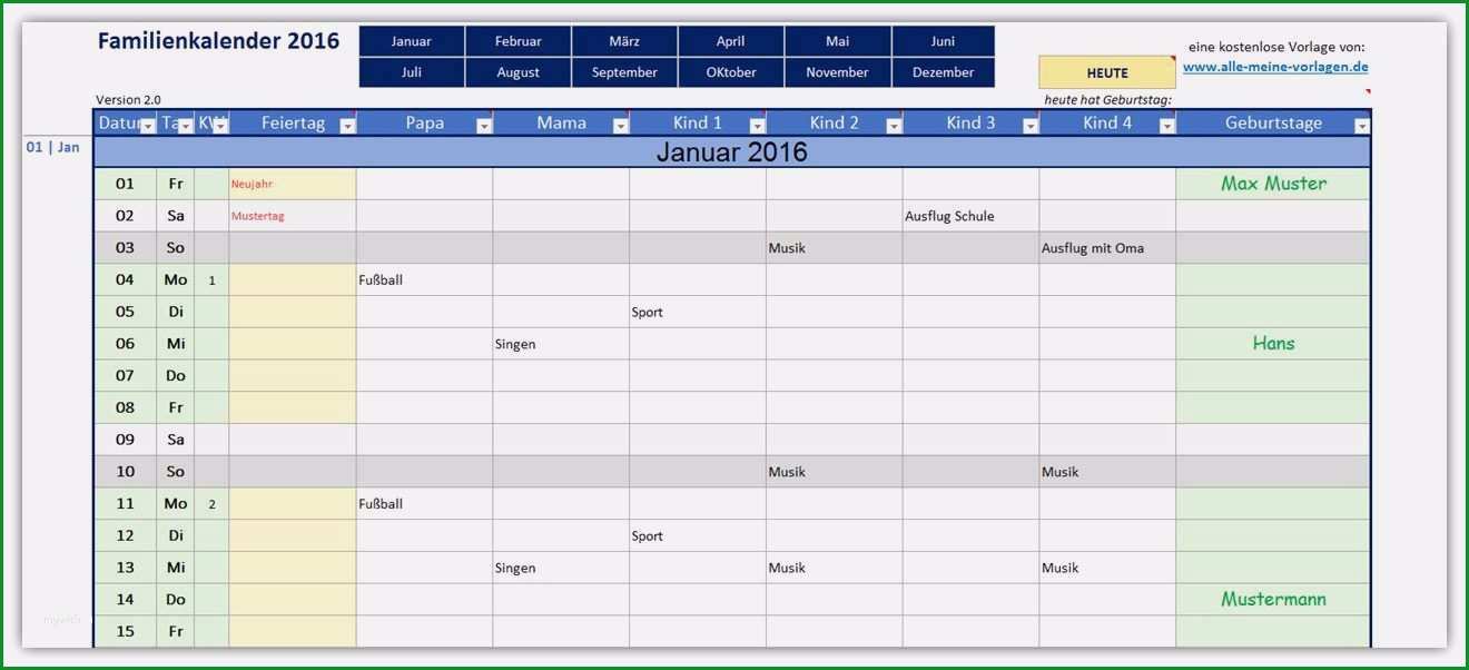 arbeitsstunden pro monat vorlage erstaunlich familienkalender als excel vorlage