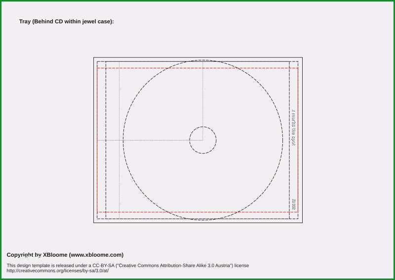 cd hülle vorlage