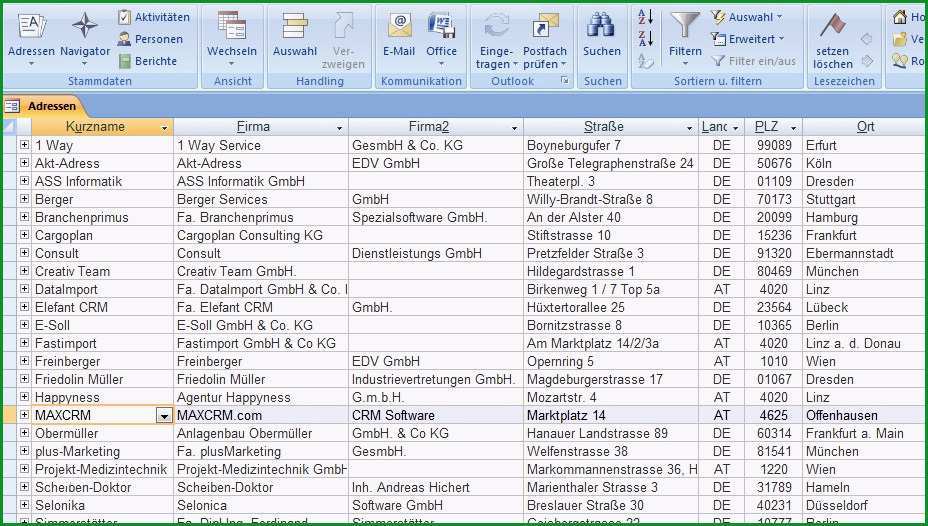 Phänomenal Crm software Kontakt Und Adressverwaltung
