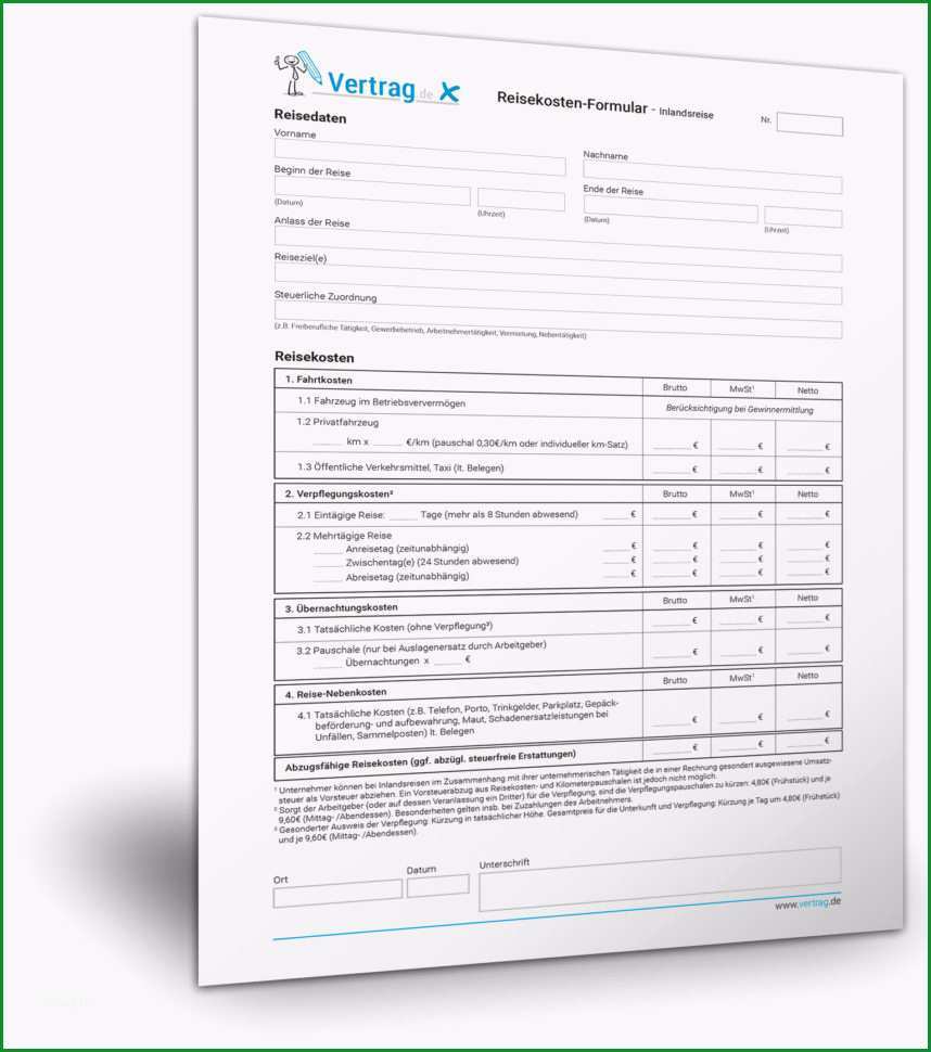 fahrtkostenabrechnung mustervorlage und fahrtkostenabrechnung vorlage
