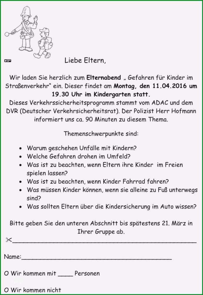 elternbrief schreiben vorlage luxus einladung zum elternabend im kindergarten muster