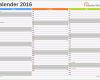 Phänomenal Excel Kalender 2016 Kostenlos