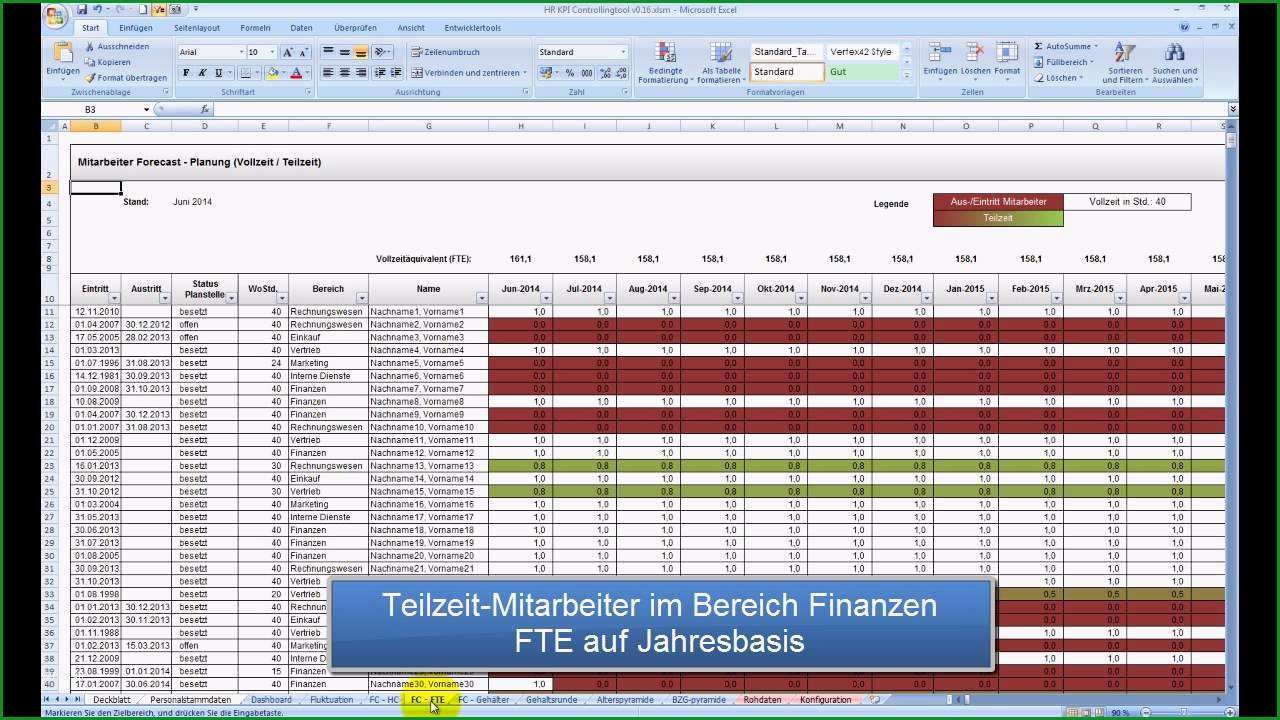 excel personalplanung vorlage