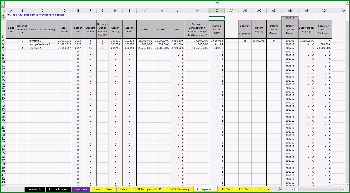 einnahmenueberschussrechnung vorlage excel openoffice